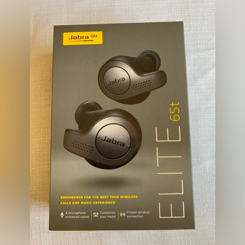 Jabra Elite 65t True Wireless Headphones Headset Titanium Black